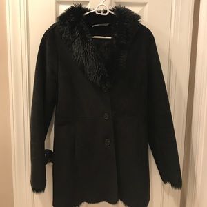 Faux fur coat