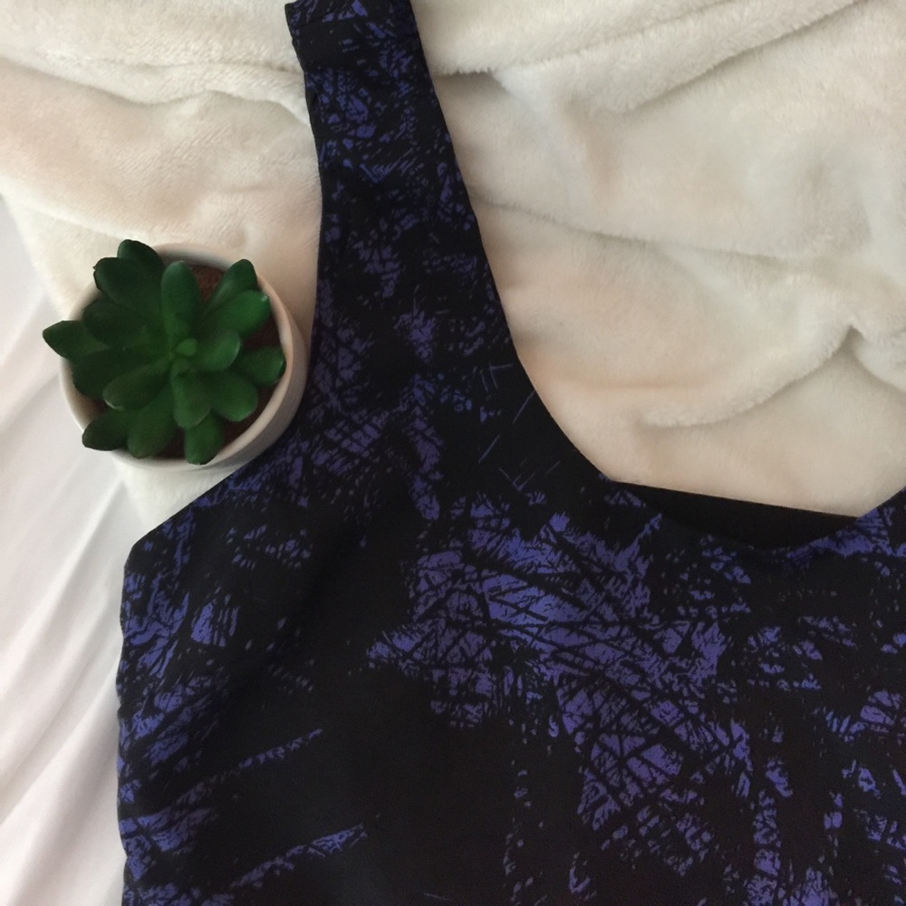 MP Black & Purple Graphic Dress