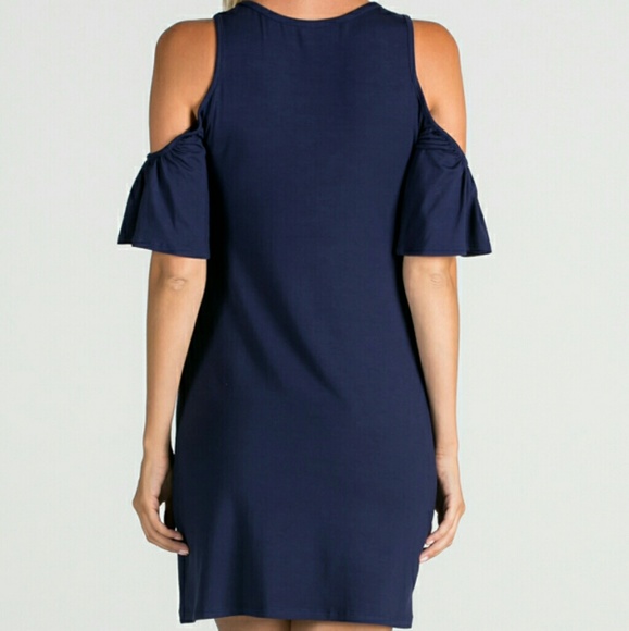 Krystal Open Shoulder Dress L - Picture 3 of 4