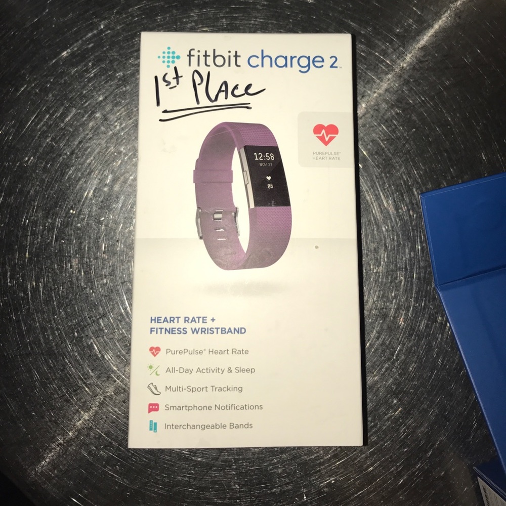 Purple band Fitbit charge 2! NEVER USED!!!