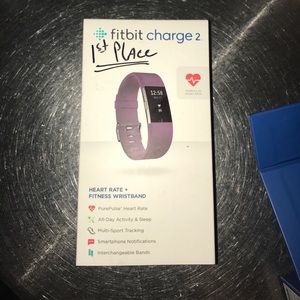 Purple band Fitbit charge 2! NEVER USED!!!