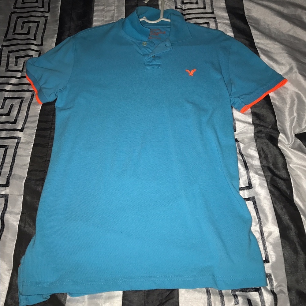 American eagle athletic fit polo small