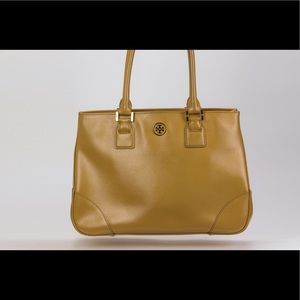 Tory Burch Camel Robinson Purse