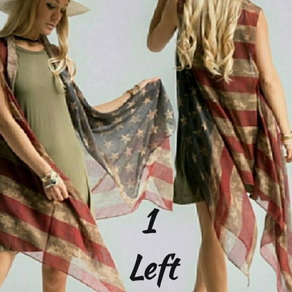 Free People Accessories - 🇺🇸 Festival Ready Flag Vest