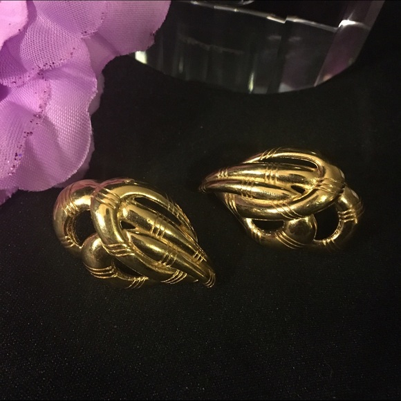 Vintage Givenchy Earrings Pierced Stamped - Picture 2 of 3