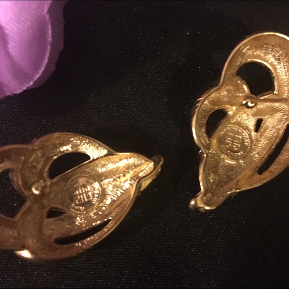 Vintage Givenchy Earrings Pierced Stamped - Picture 3 of 3
