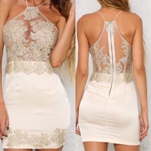 hello molly Dresses & Skirts - Hello Molly Gold Beauty