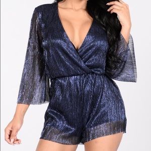 Navy Blue Romper