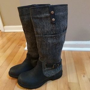 Brand new black and grey C Label boots size 8