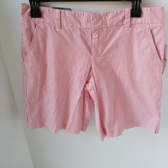 Tommy Hilfiger  Pinstripe red/blue shorts SZ 2 NWT - Picture 2 of 5