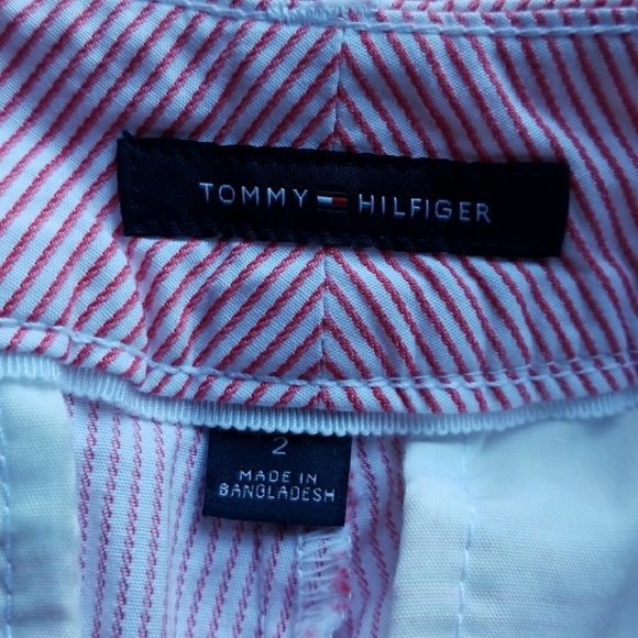 Tommy Hilfiger  Pinstripe red/blue shorts SZ 2 NWT - Picture 3 of 5