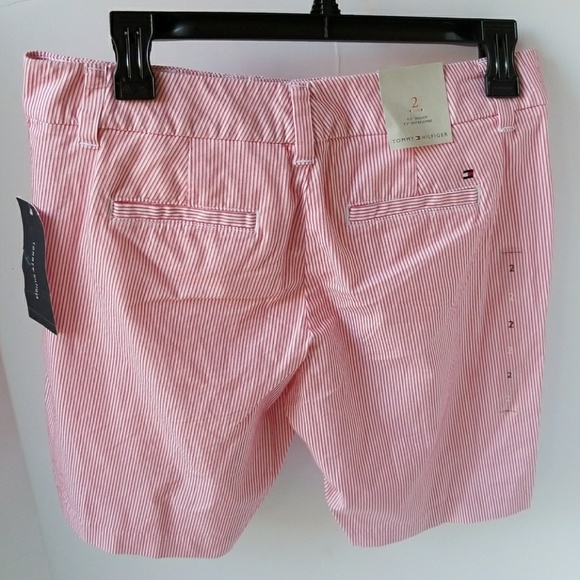 Tommy Hilfiger  Pinstripe red/blue shorts SZ 2 NWT - Picture 5 of 5