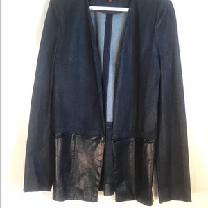 7 for All Mankind Jean and Leather jacket