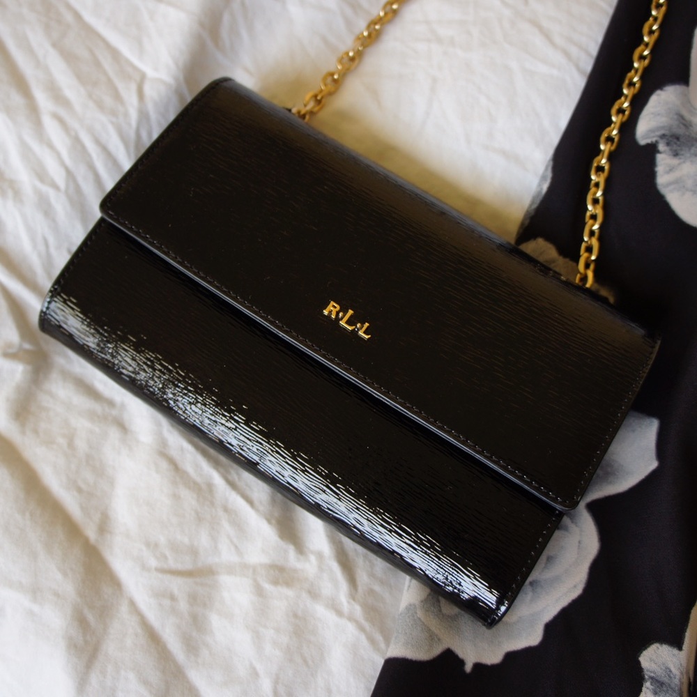 Black Patent Ralph Lauren Crossbody