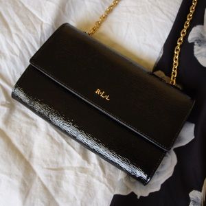 Black Patent Ralph Lauren Crossbody