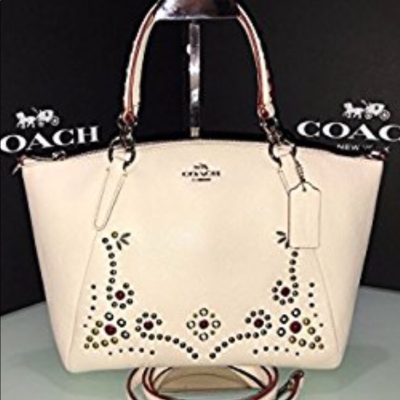 COACH F59348 SV/HA HAND BAG COLOR CHALK size M