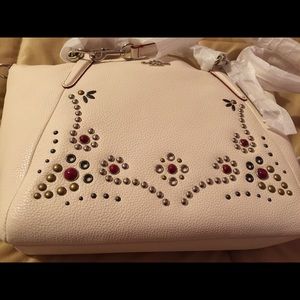 COACH F59348 SV/HA HAND BAG COLOR CHALK size M