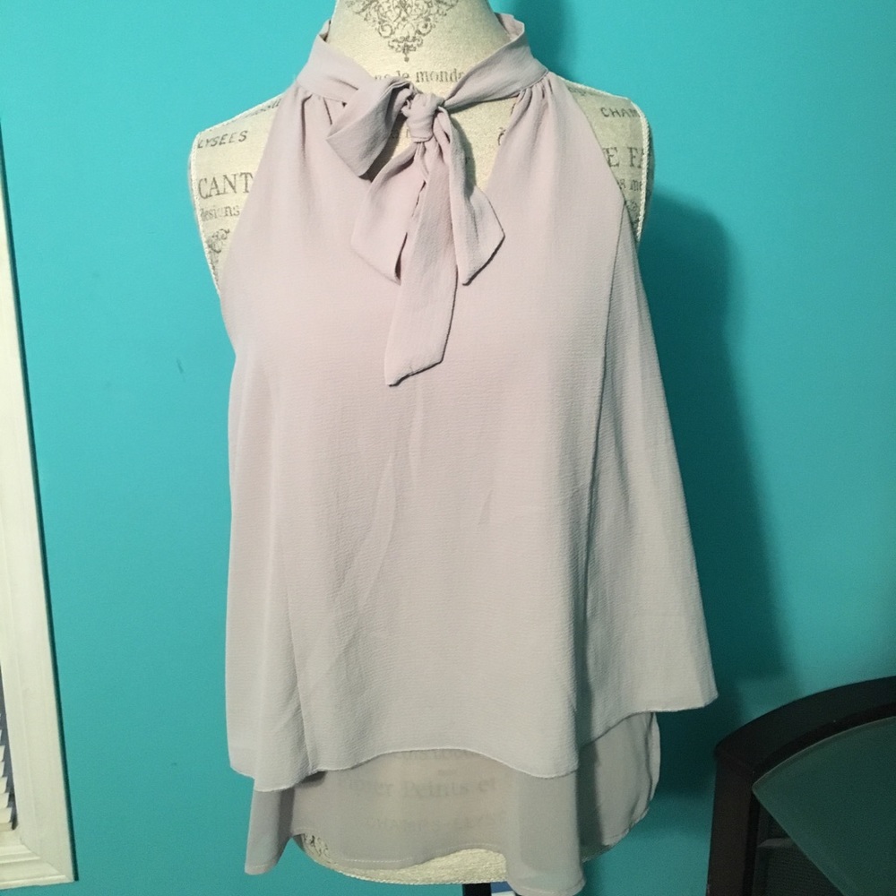 Sleeveless chiffon top