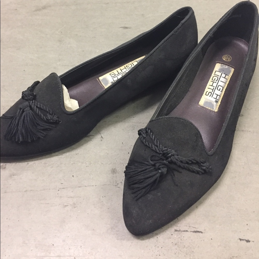 Vintage High Lights slightly heeled loafers