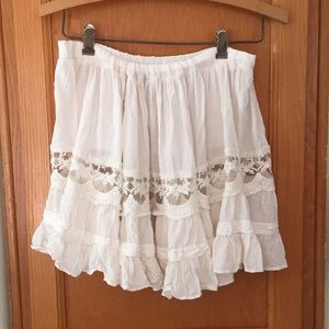 Free People Lace Skirt