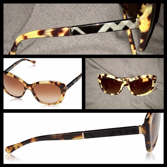 ?Burberry Blond Havana Sunglasses