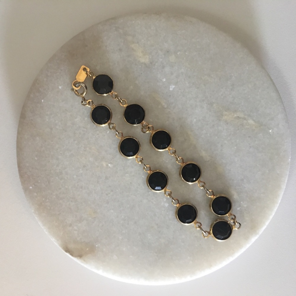 Gold and Black Bracelet