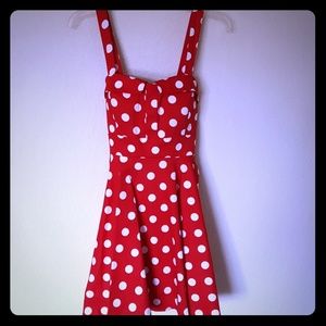 Red & White Polka Dot Dress