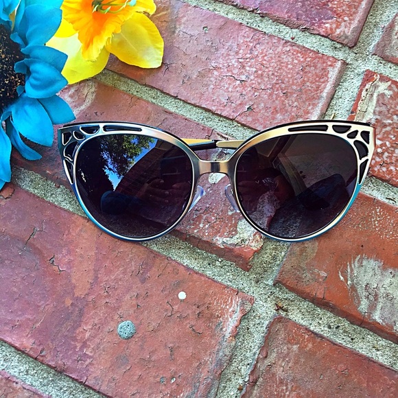 Accessories - "Selina" Art Nouveau Deco Horn Rim Cat Eye