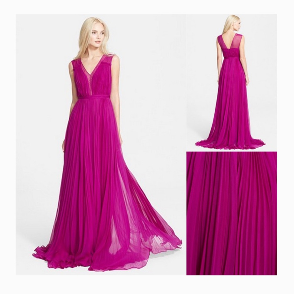 Rebecca Taylor Pleated Gown Size 2