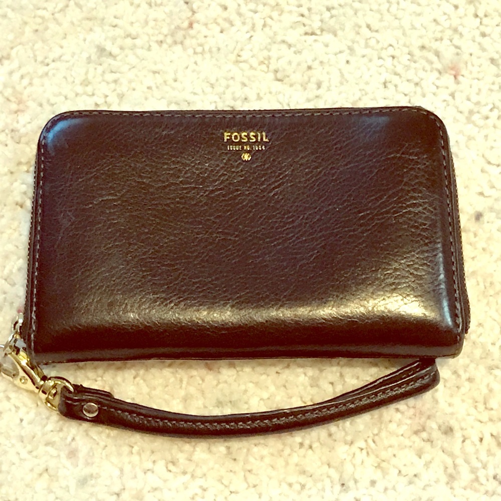 Fossil Black Zip Wallet