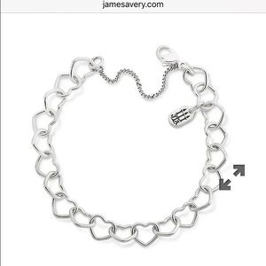 Brand new w/ tags James Avery Heart Charm Bracelet
