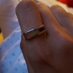 Sterling silver rainbow ring