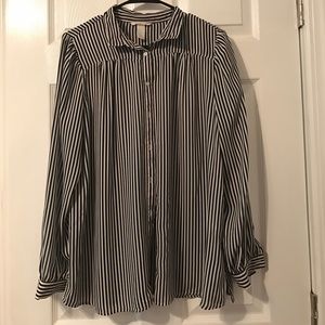 H&M Striped Button Up
