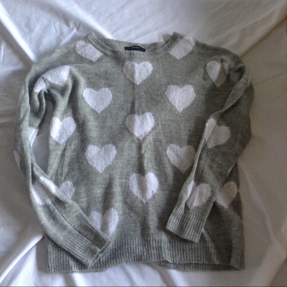 Forever21 Heart Knit Sweater (small)