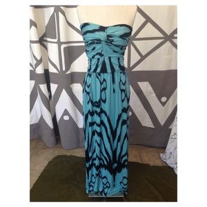 Strapless maxi dress