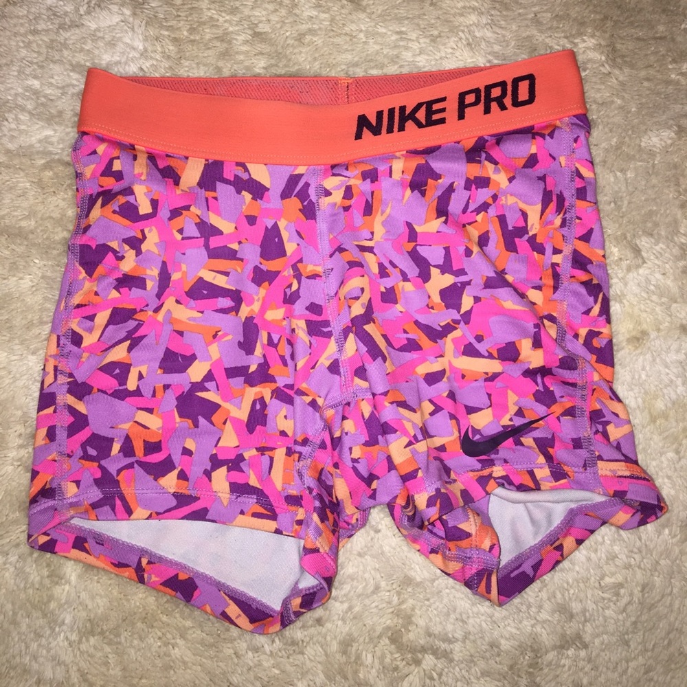 Orange & Purple Nike Pros