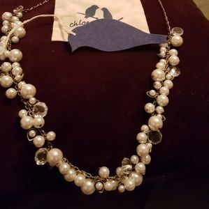 Chloe and Isabel pearl style and crystal statement