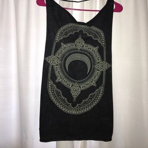 Vintage moon design tank