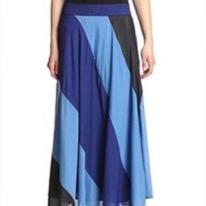 Shades of blue maxi shirt