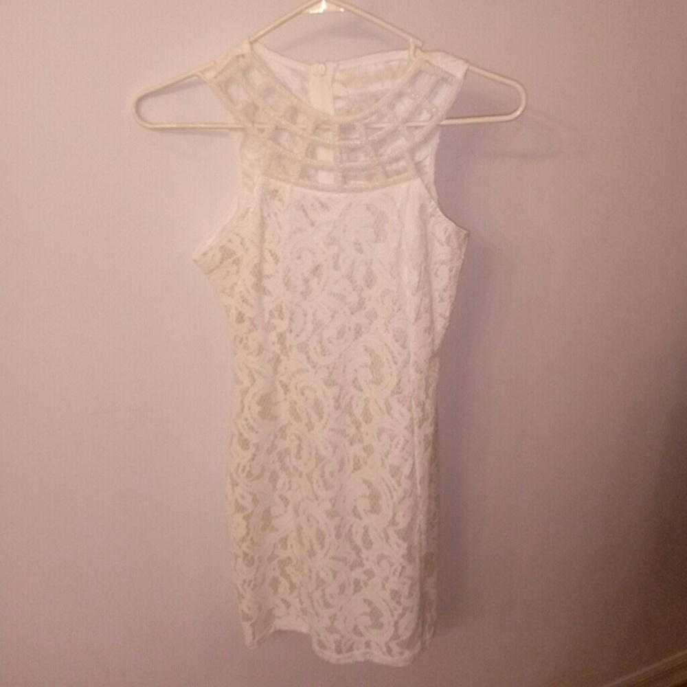 Lace white dress