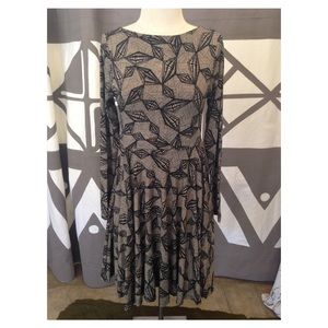 Long sleeve skater dress