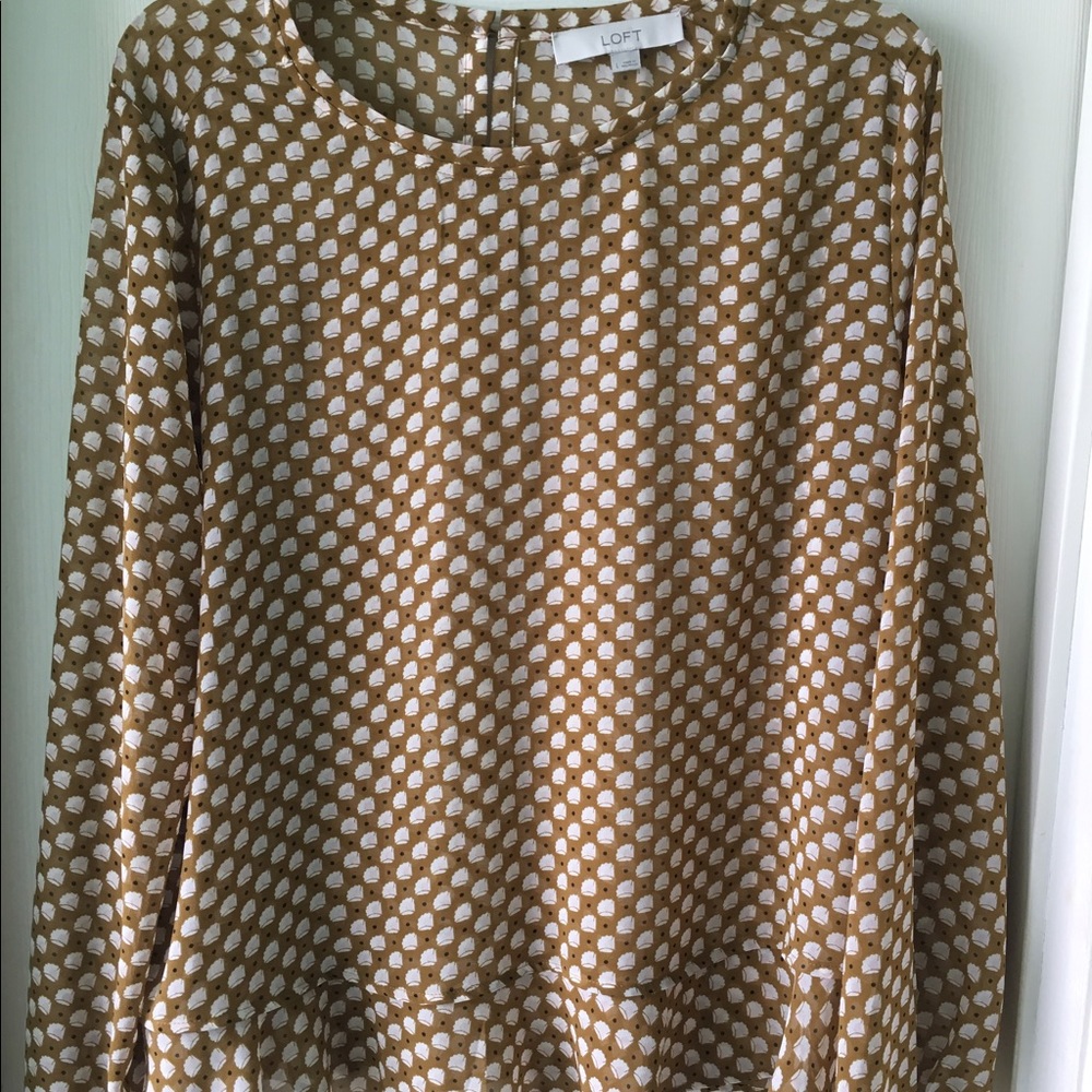 Loft peplum blouse