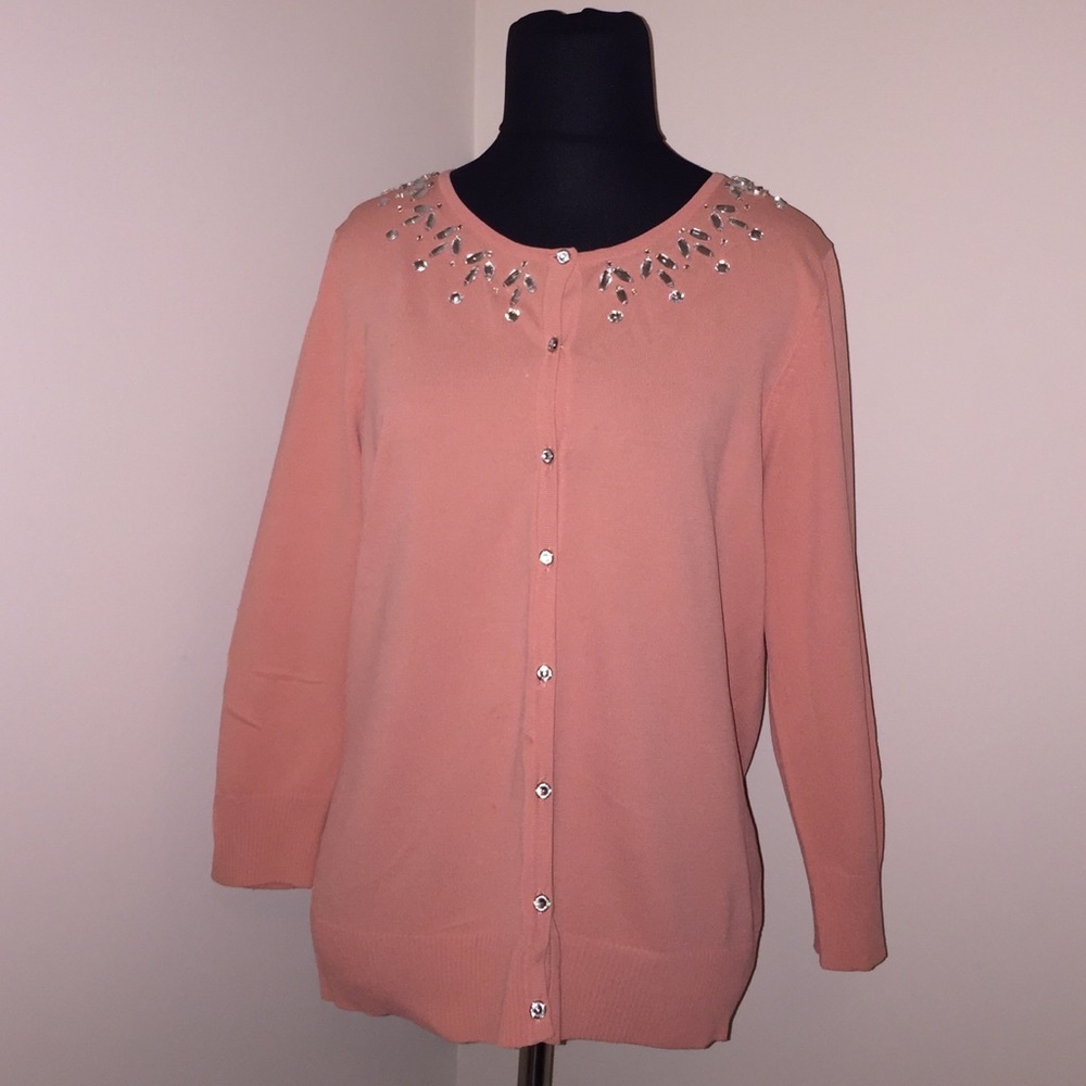 Peach cardigan