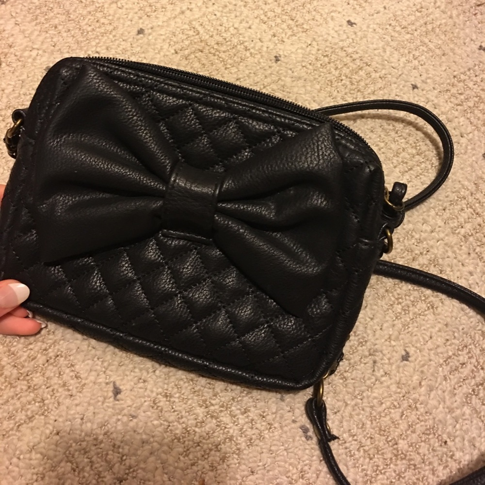 Black Candies Bow Crossbody