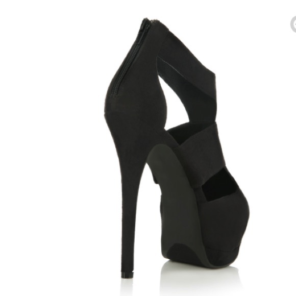 JustFab Astra Taupe Heels - Picture 2 of 8