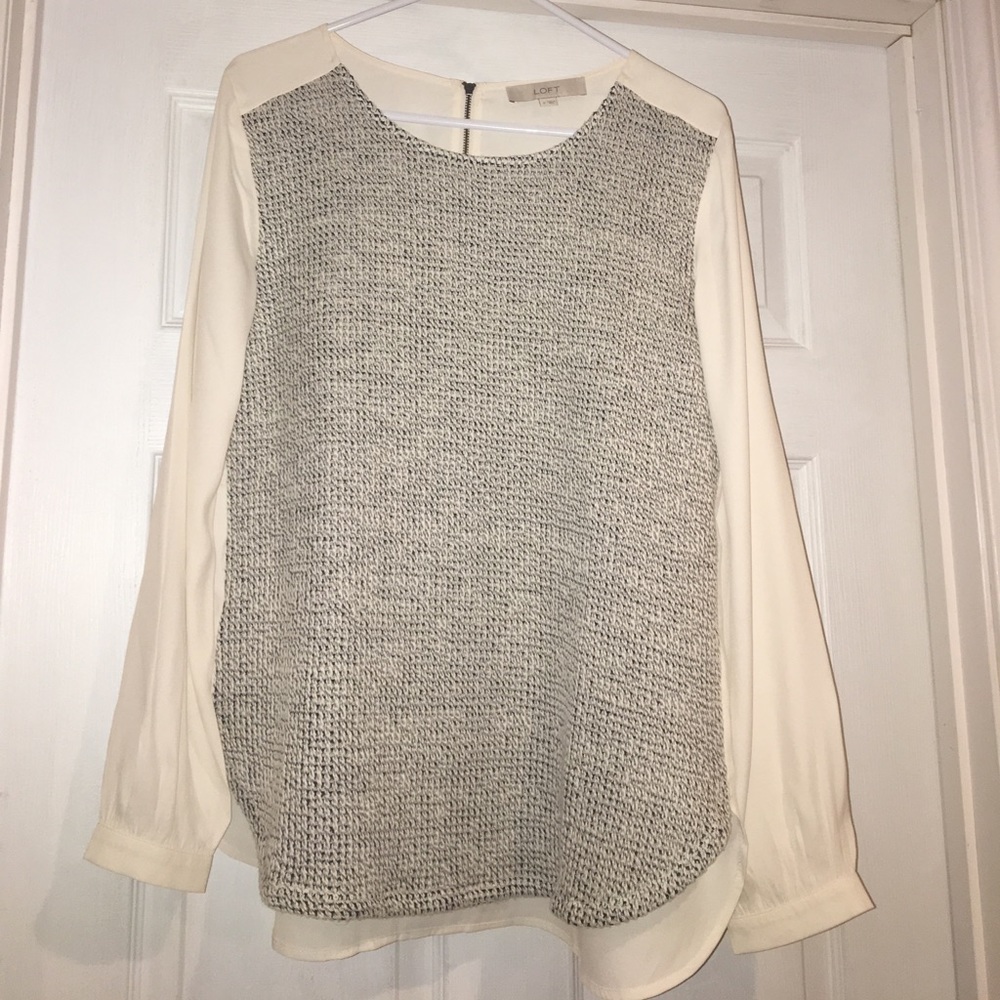 Beautiful mixed texture blouse