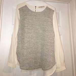 Beautiful mixed texture blouse