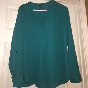 Teal green blouse