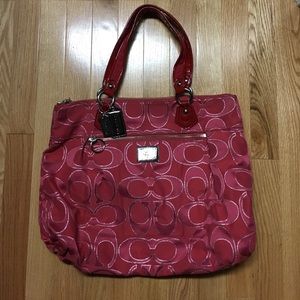 Coach Poppy Lurex Tote
