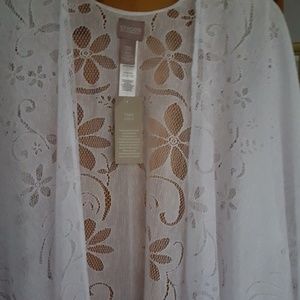 CHICO's  lace fringe ruhana